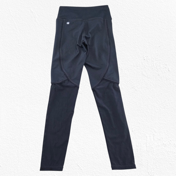 Fabletics Black Mesh Define Power Hold High Waisted Skinny 7/8 Leggings Size XS - Picture 9 of 9